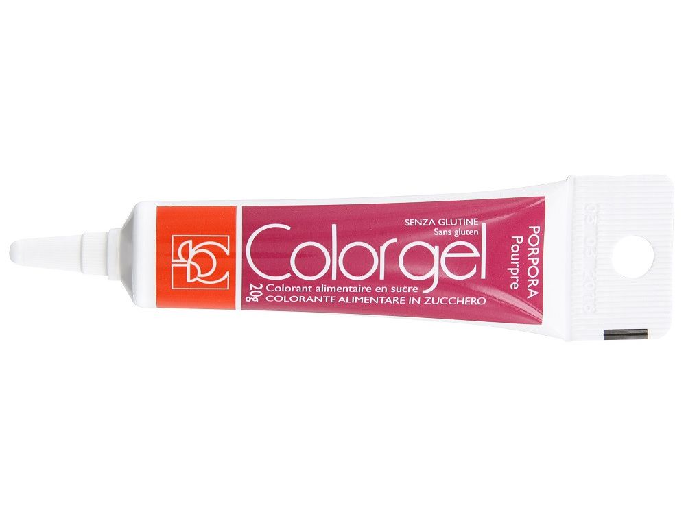 Barwnik spożywczy w żelu Colorgel - Modecor - purpurowy, 20 g