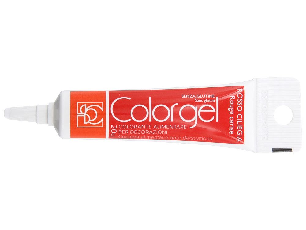 Color gel in tube - Modecor - cherry red, 20 g