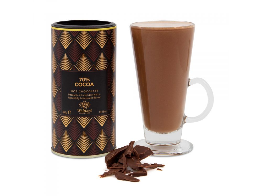 Luxury 70 % hot chocolate in powder - Whittard - dark, 300 g