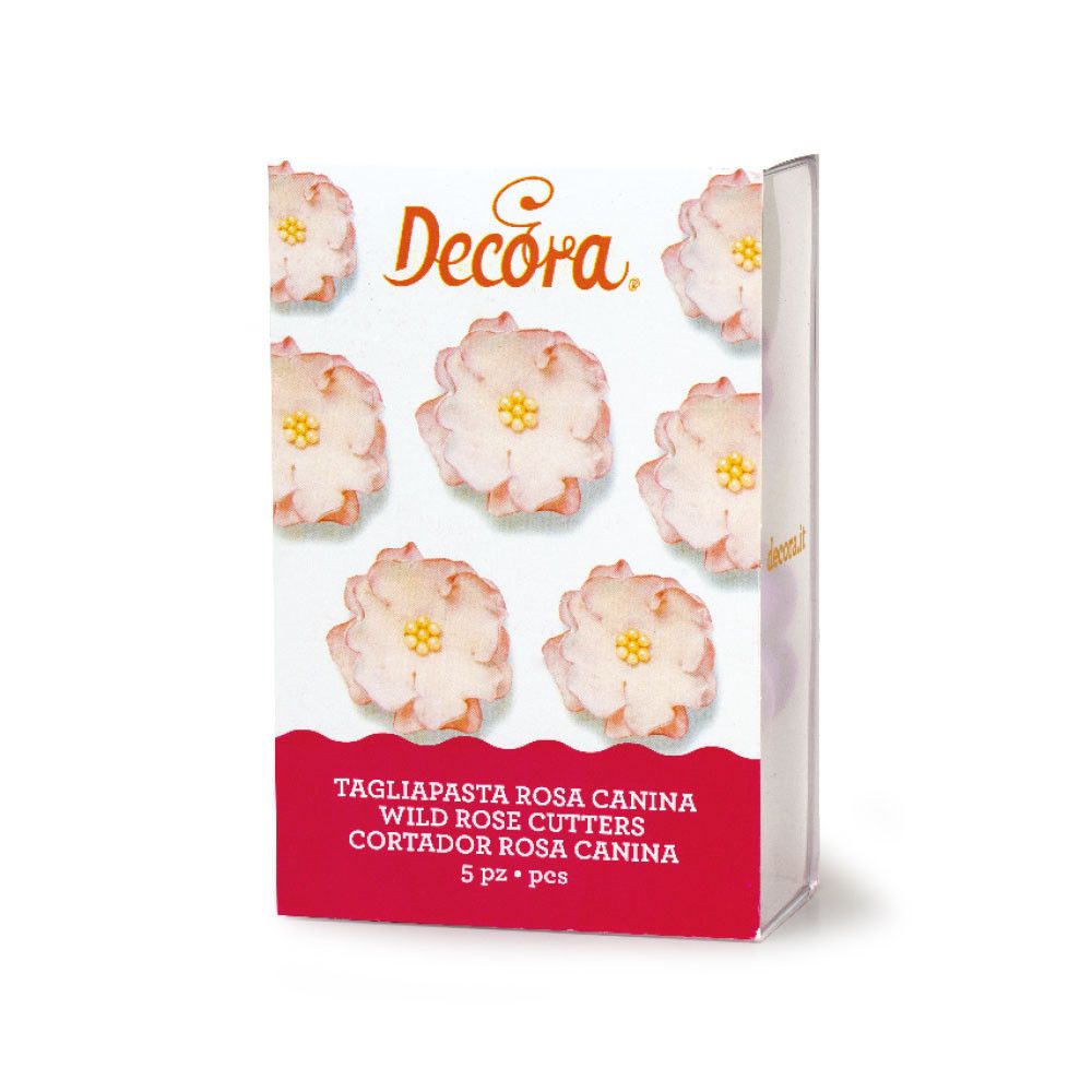Foremki, wykrawaczki do kwiatów - Decora - dzikie róże, 5 szt.