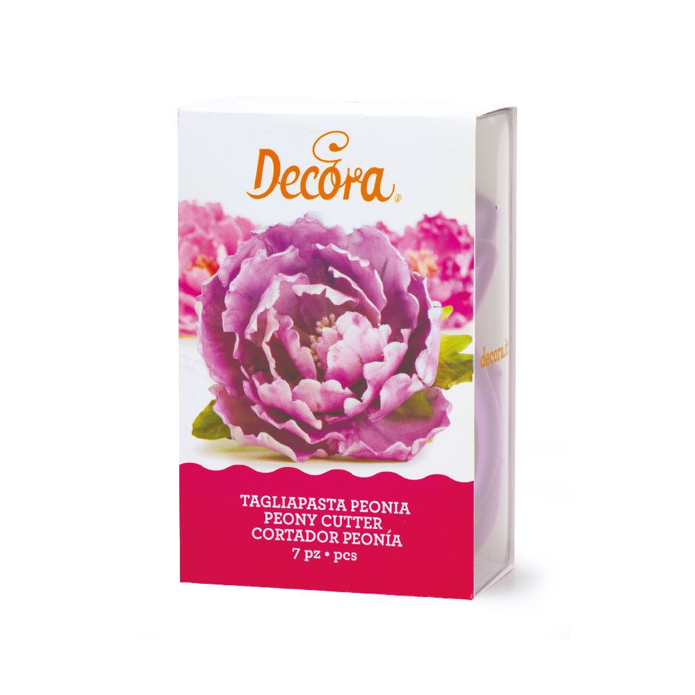 Foremki, wykrawaczki do kwiatów - Decora - peonie, 7 szt.