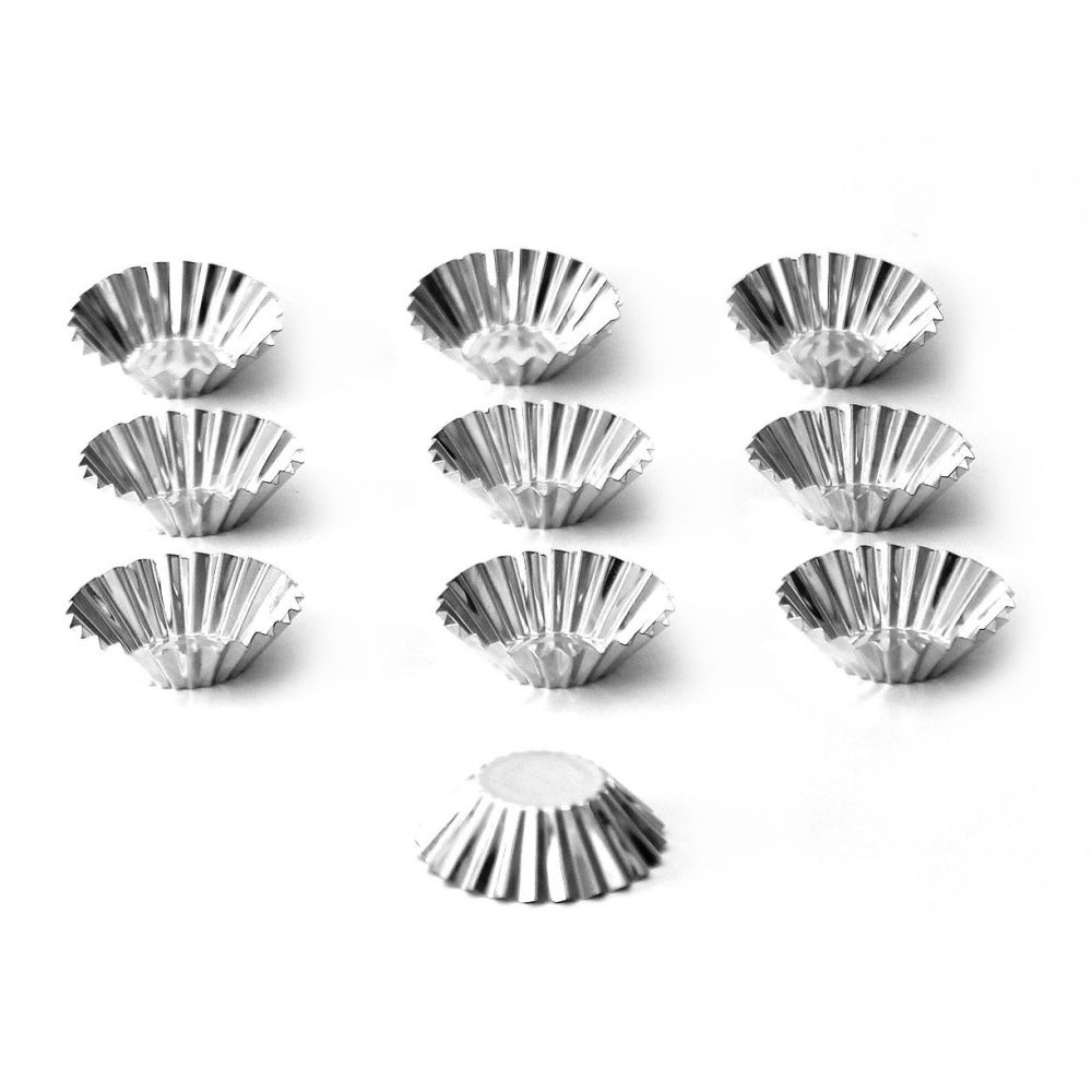 Metal molds for cupcakes - KuchPol - 6.3 cm, 10 pcs.