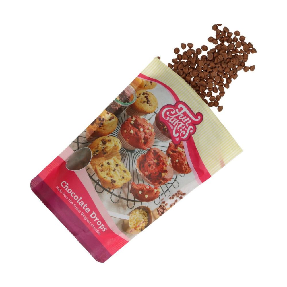 Chocolate for baking - FunCakes - milk, mini drops, 350 g