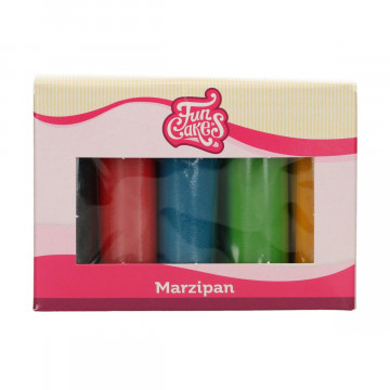 Marzipan mass set - FunCakes - basic colors, 5 x 100 g