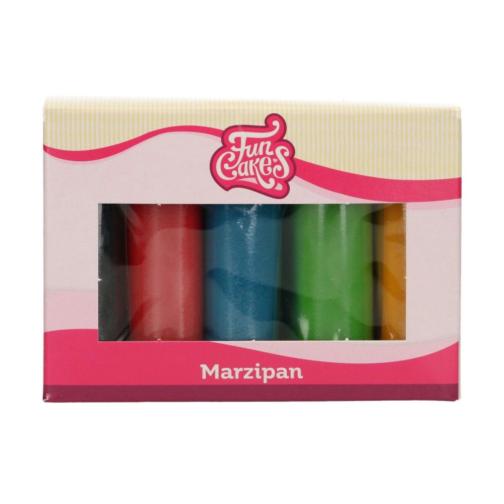 Marzipan mass set - FunCakes - basic colors, 5 x 100 g