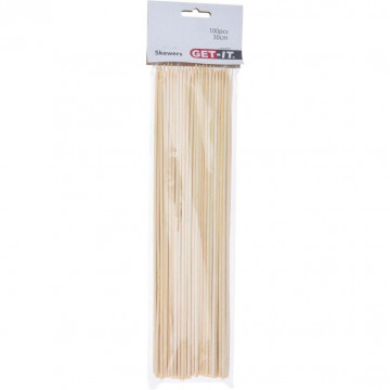 Wooden sticks for skewers - GET-IT - 30 cm, 100 pcs.