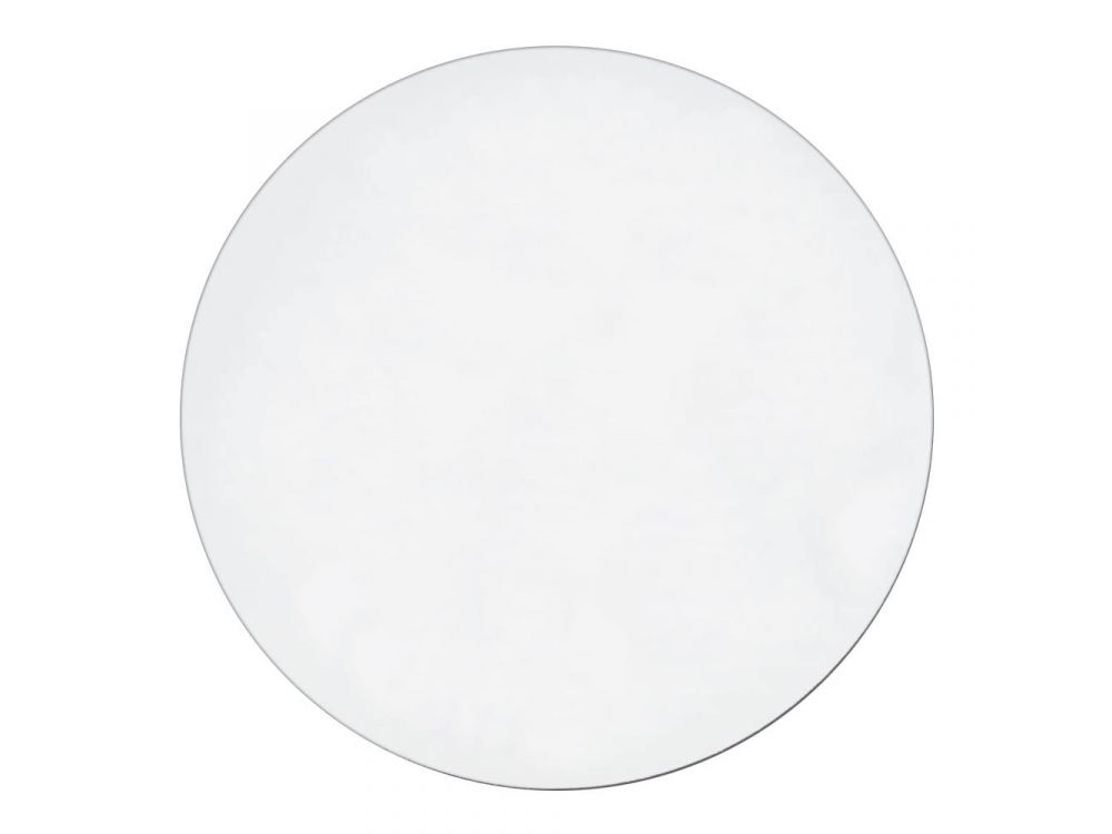 Cake board, smooth - Cuki - white, double sided, 40 cm