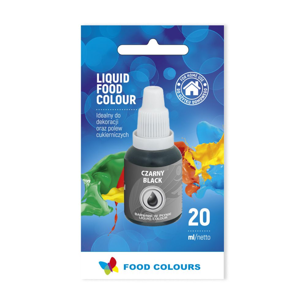 Liquid food color - Food Colours - black, 20 ml