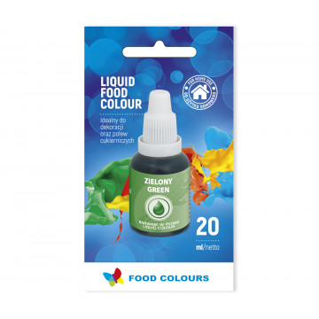 Liquid food color - Food Colours - green, 20 ml