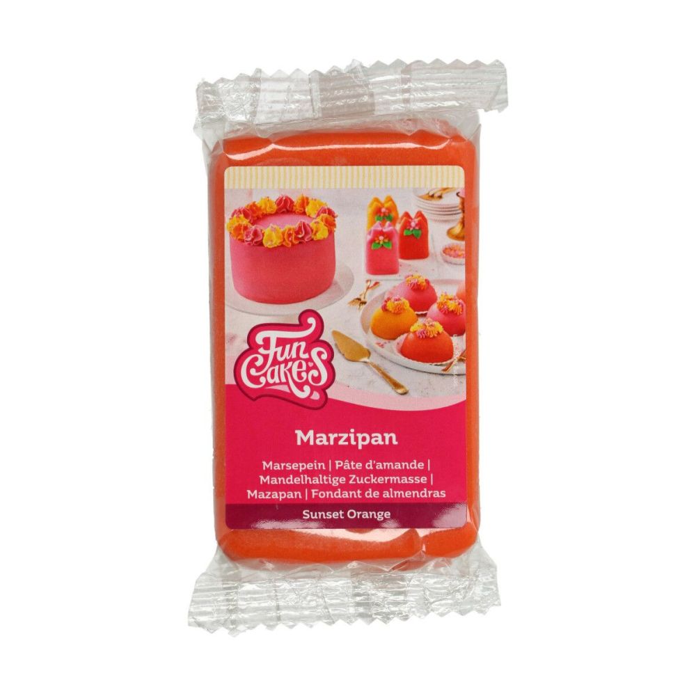 Masa marcepanowa - FunCakes - pomarańczowa, 250 g