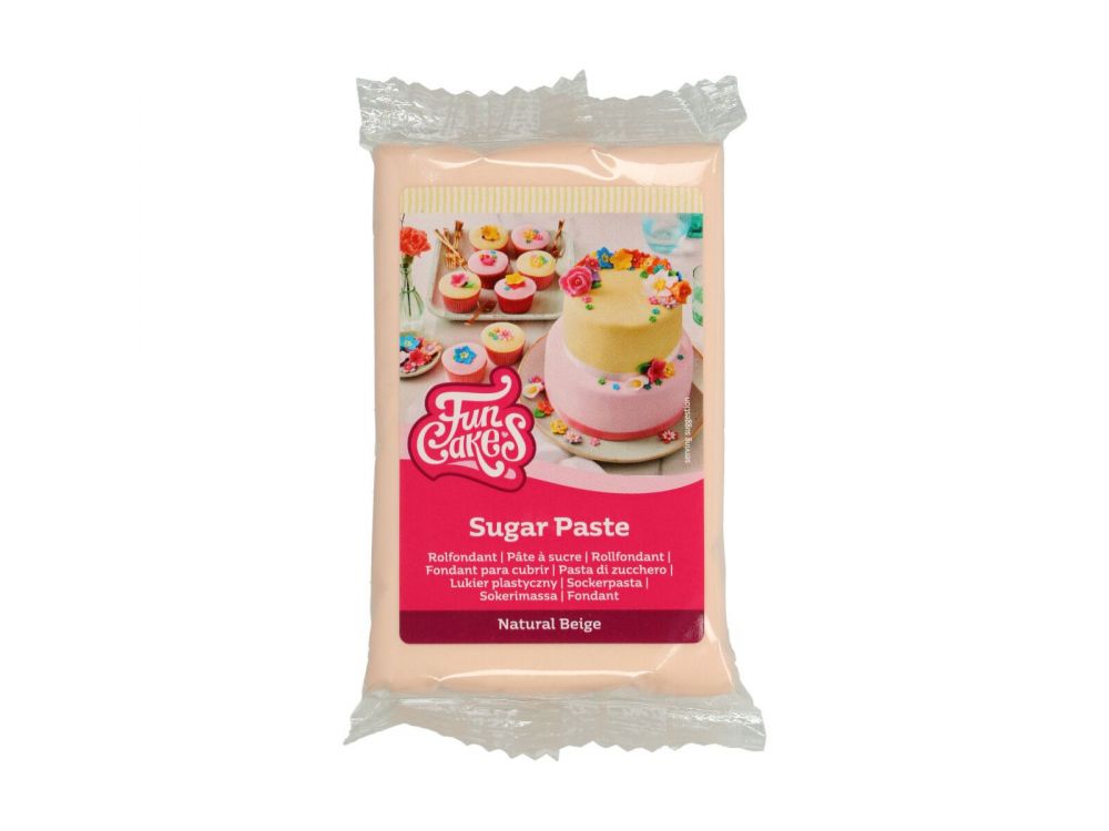 Sugar paste - FunCakes - natural beige, 250 g