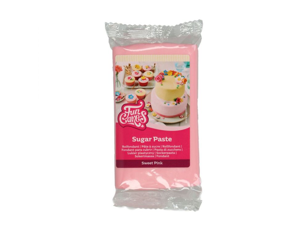 Masa cukrowa - FunCakes - Sweet Pink, jasny różowy, 250 g