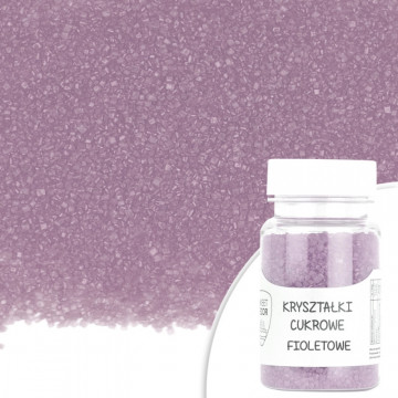 Sugar crystals - violet, 50 g