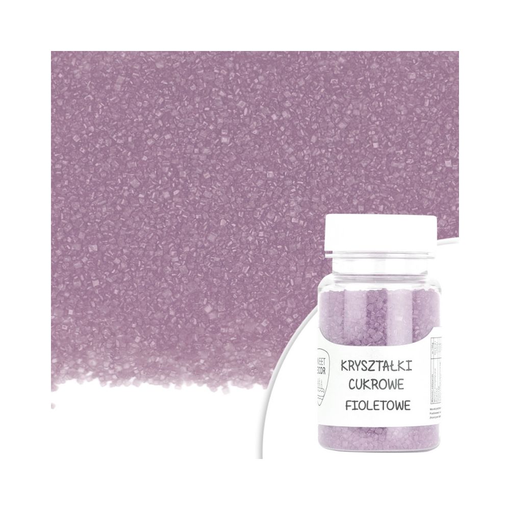 Sugar crystals - violet, 50 g