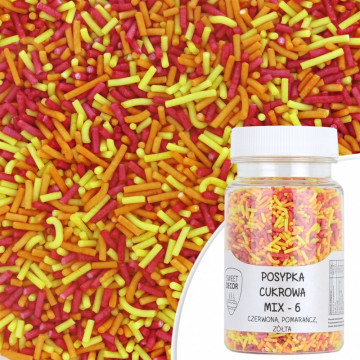 Sugar sprinkles - mix 6, 70 g