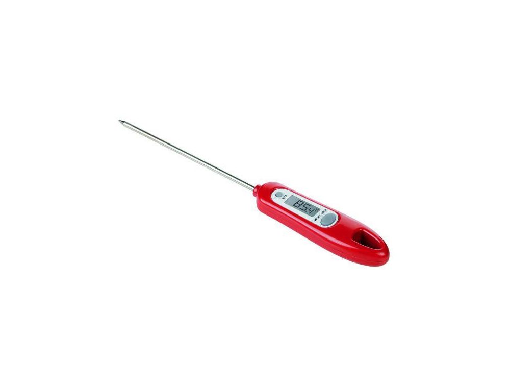 Termometr cyfrowy do żywności - Tescoma - czerwony, 21 cm