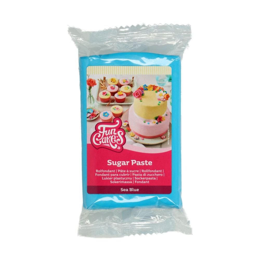 Sugar paste - FunCakes - sea blue, 250 g