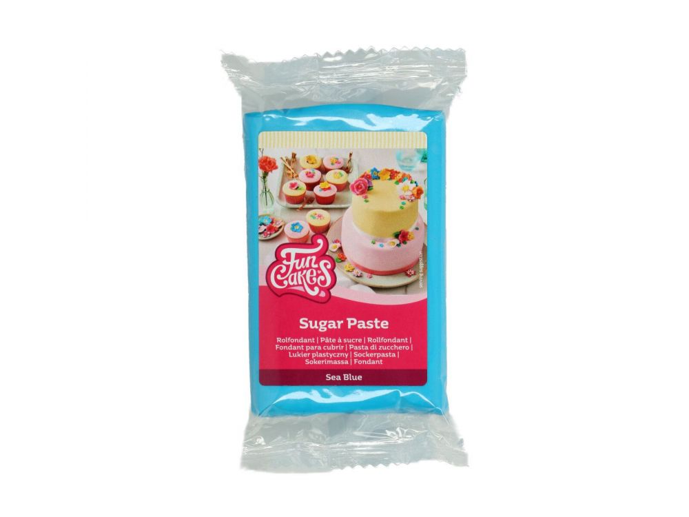 Sugar paste - FunCakes - sea blue, 250 g