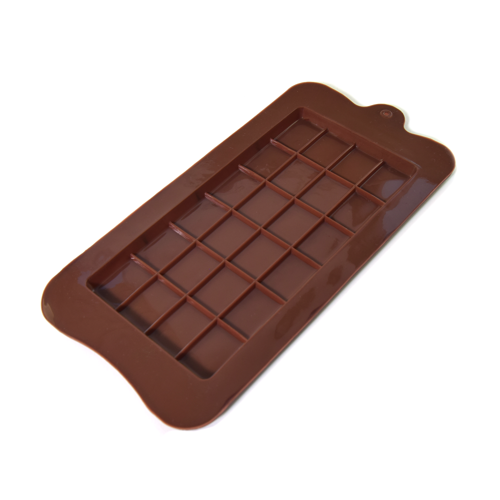 Forma silikonowa - tabliczka czekolady klasyczna, 15 x 7,5 cm