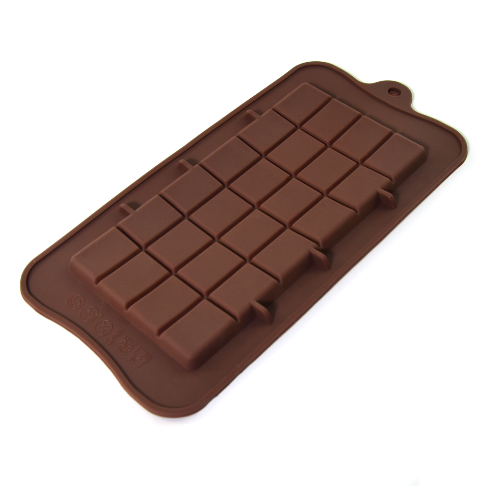 Forma silikonowa - tabliczka czekolady klasyczna, 15 x 7,5 cm