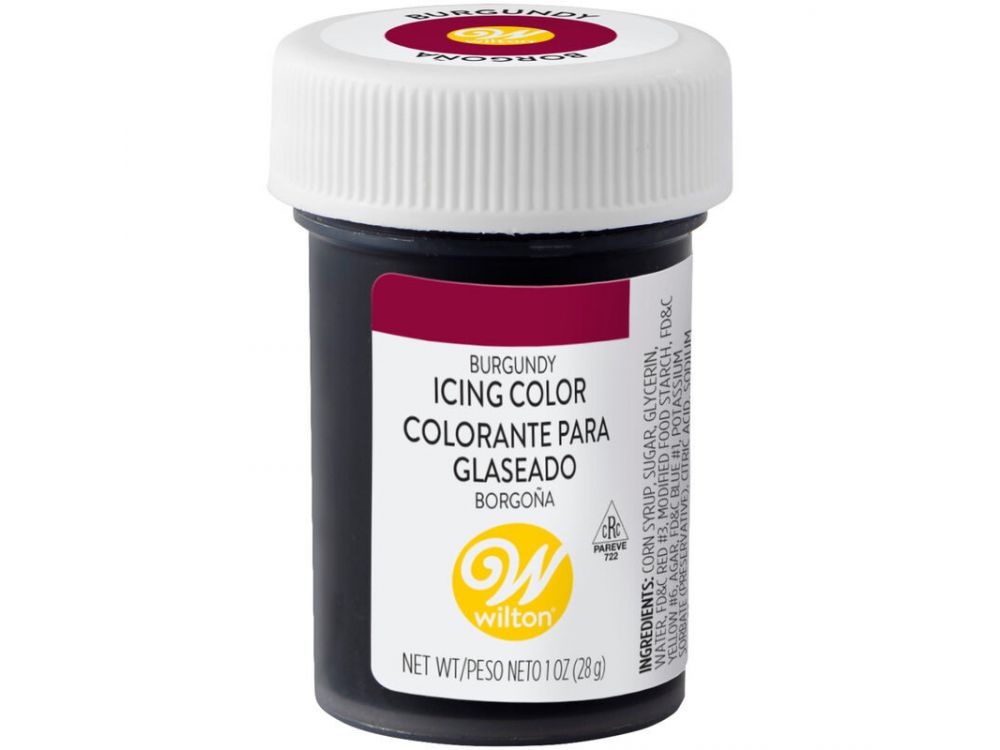Food coloring gel - Wilton - burgundy, 28 g
