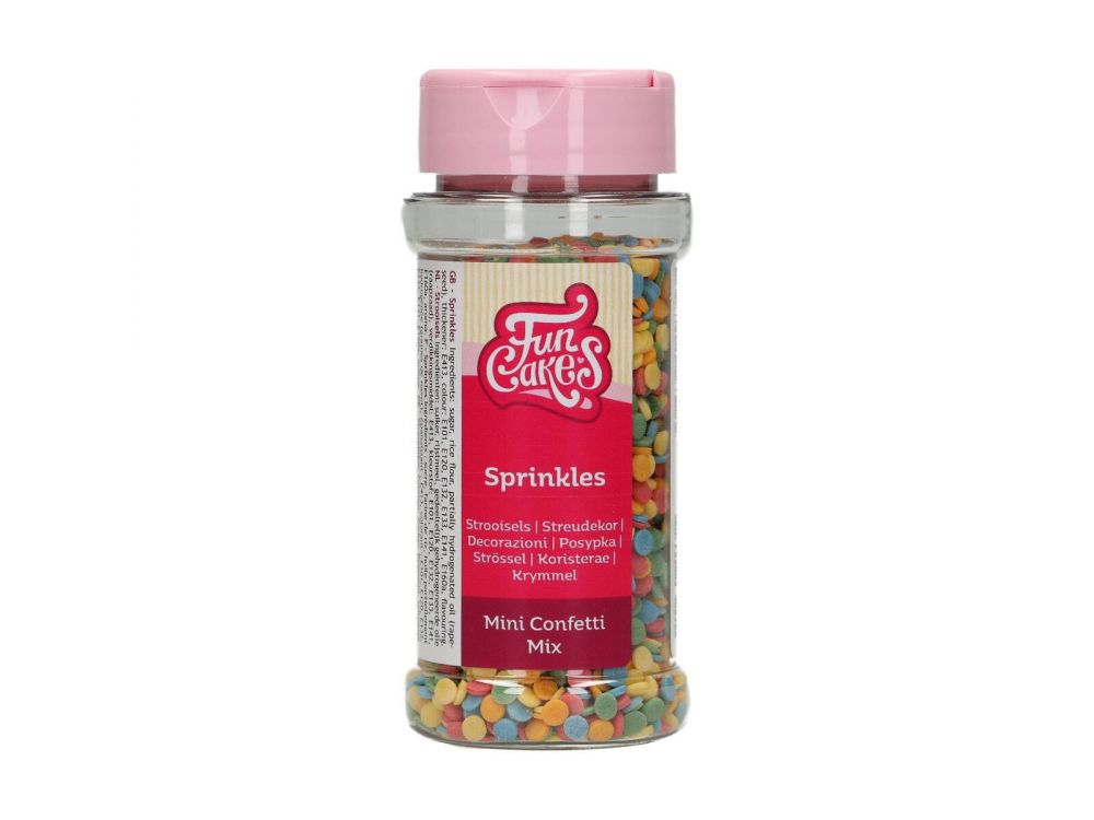 Posypka cukrowa Konfetti - FunCakes - kolorowy mix, 60 g