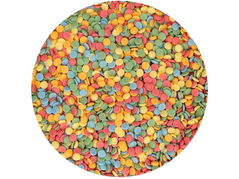 Posypka cukrowa Konfetti - FunCakes - kolorowy mix, 60 g