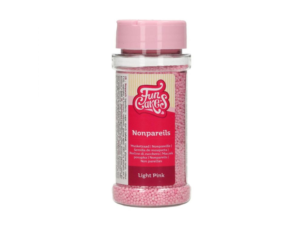 Sugar sprinkles, poppy seeds - FunCakes - light pink, 80 g