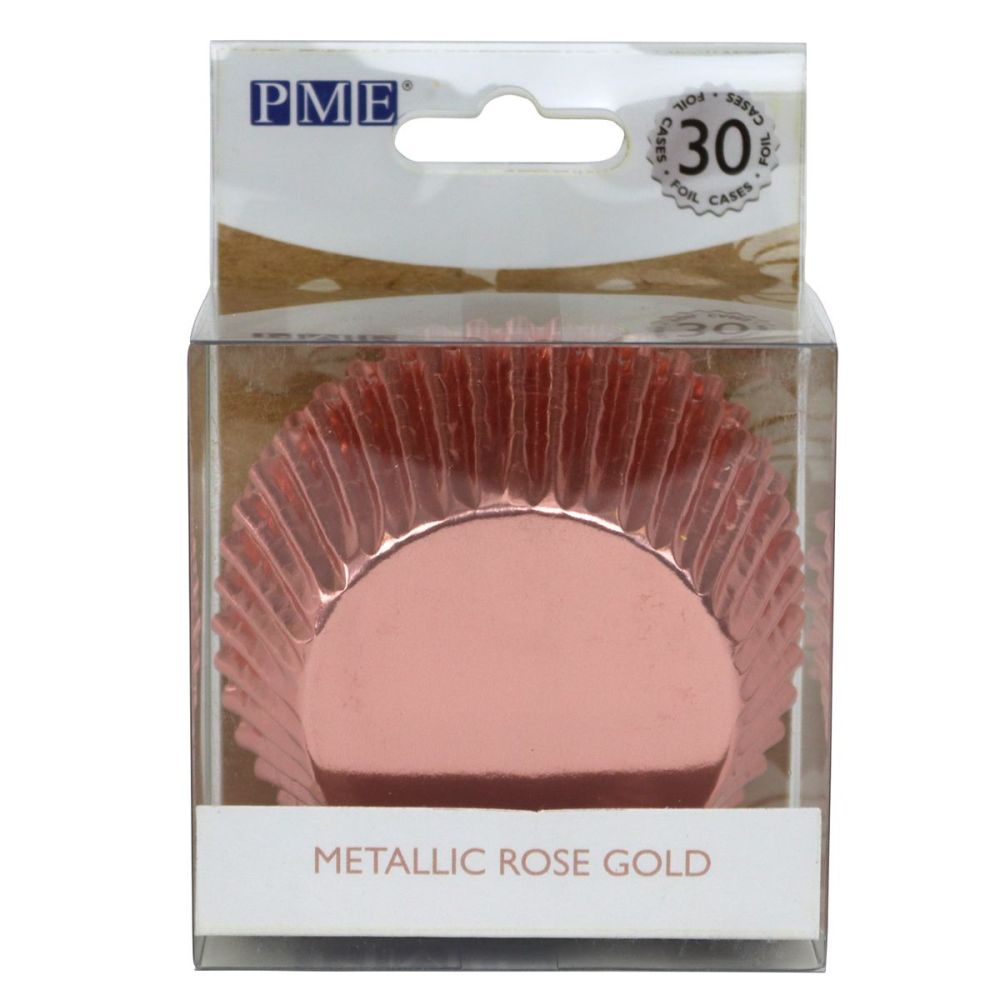 Muffin cases - PME - rose gold, 30 pcs.
