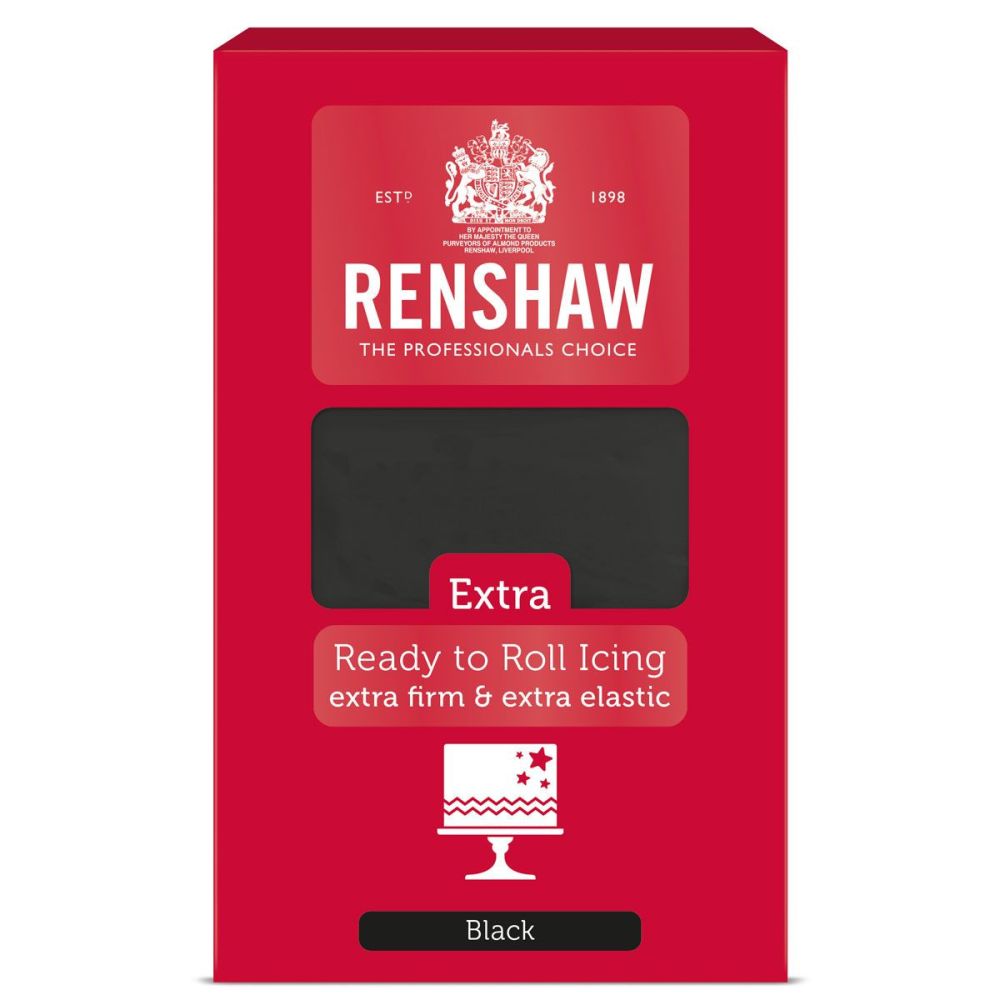 Sugar mass - Renshaw - black, 1 kg