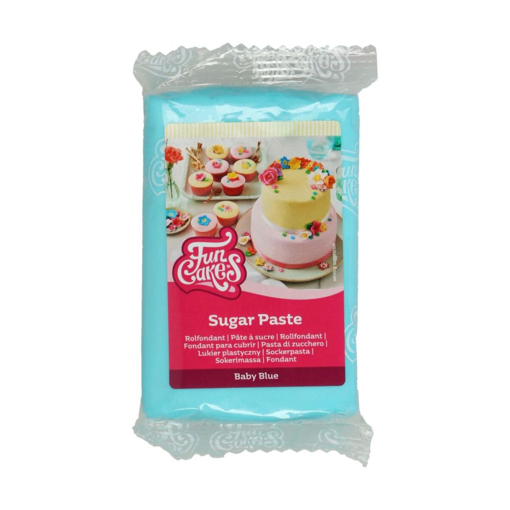 Sugar paste - FunCakes - baby blue, 250 g
