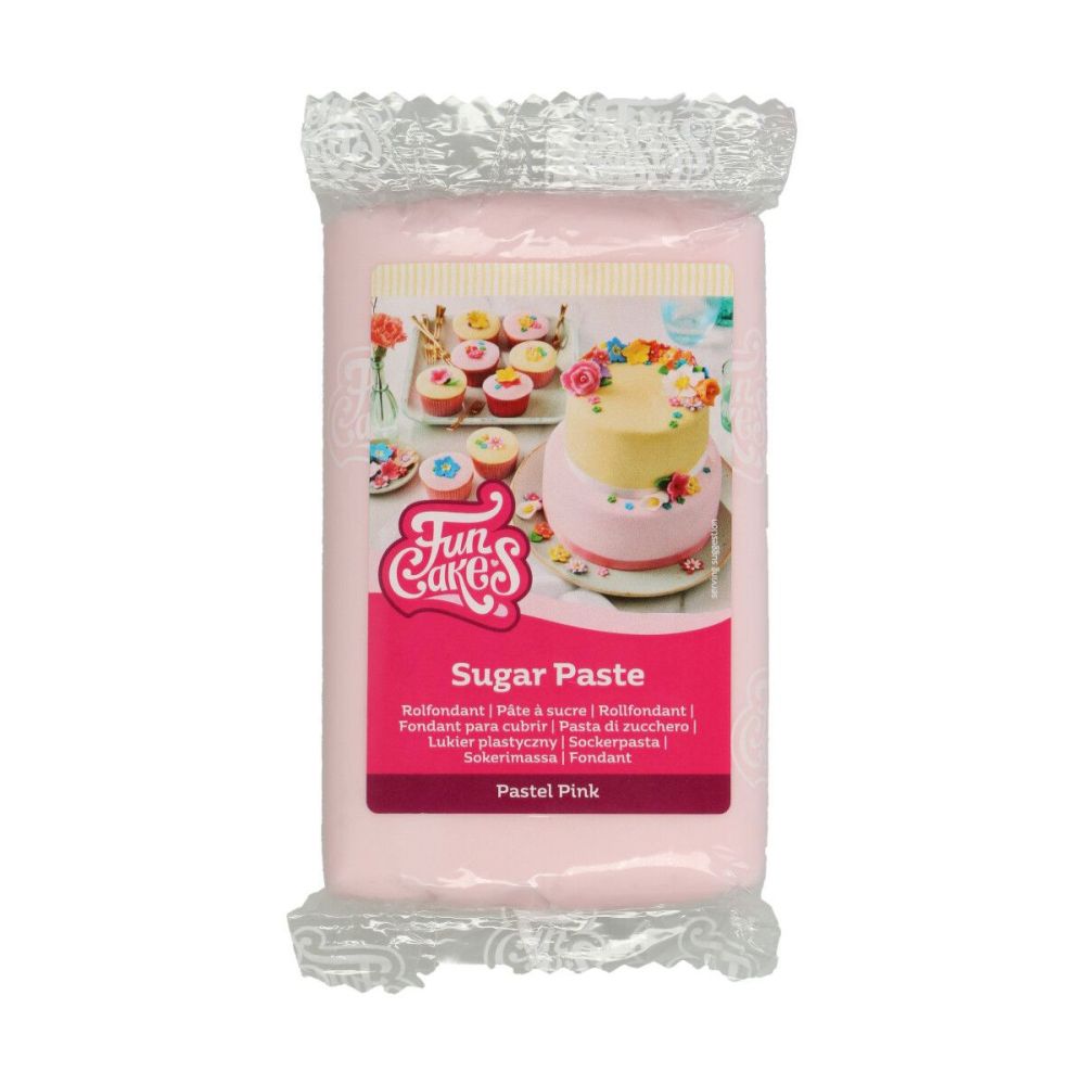Masa cukrowa - FunCakes - Pastel Pink, pastelowy różowy, 250 g