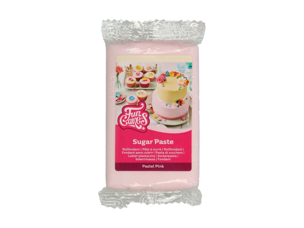 Sugar paste - FunCakes - pastel pink, 250 g