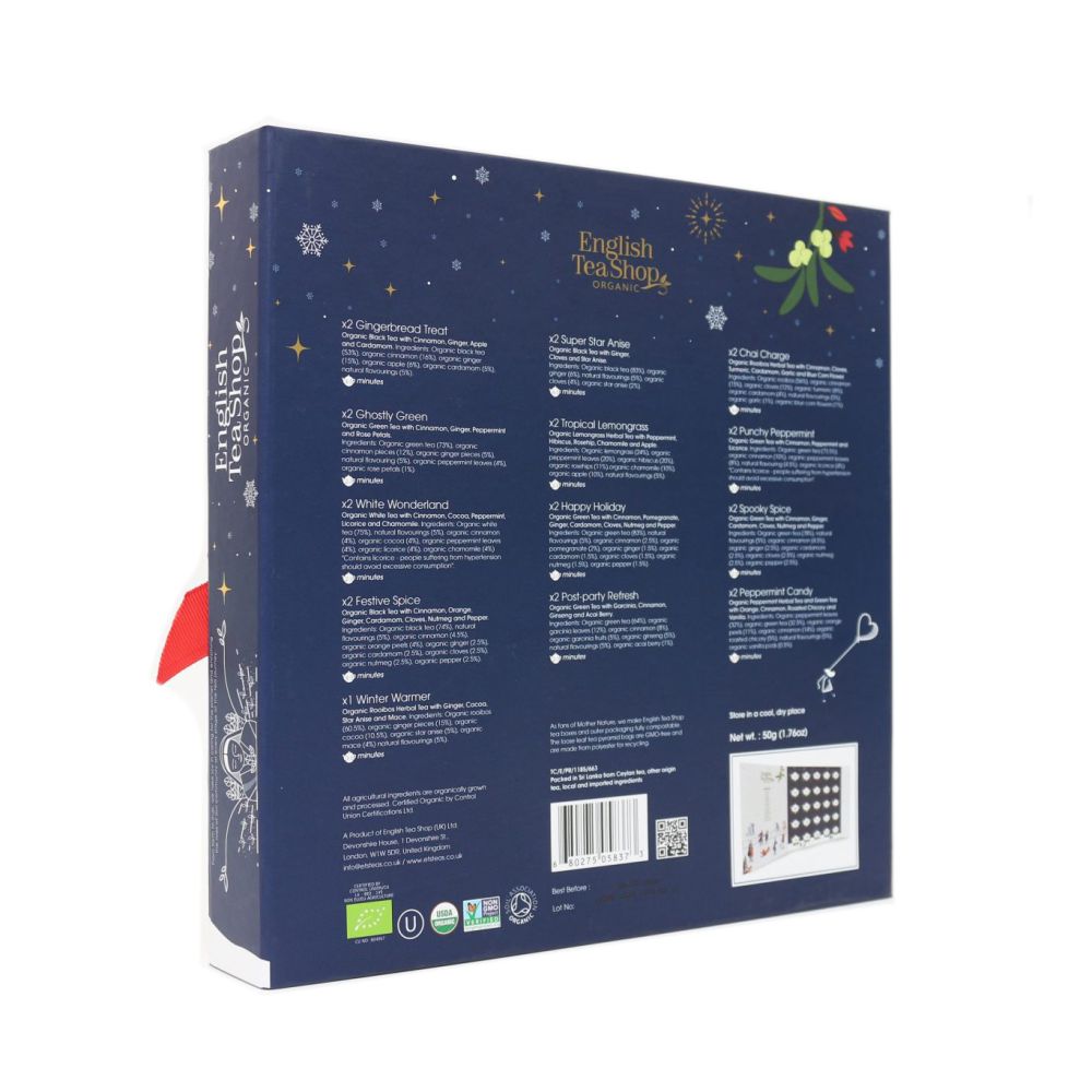 Zestaw herbat Kalendarz Adwentowy - English Tea Shop - 25 szt.