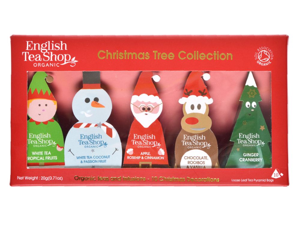 Zawieszki na choinkę z herbatą - English Tea Shop - 10 szt.