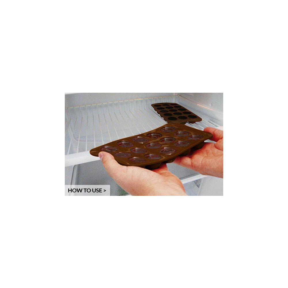 Forma silikonowa do czekoladek - SilikoMart - Rose, 15 szt.