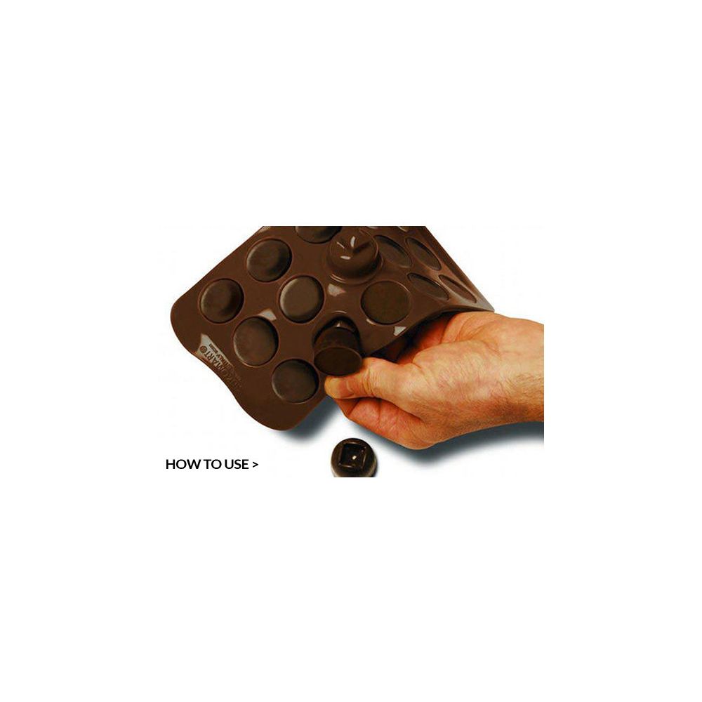 Silicone mold for chocolate - SilikoMart - Rose, 15 pcs