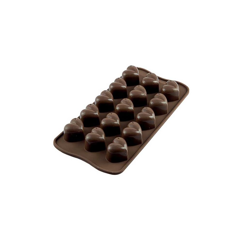 Silicone mold for chocolate - SilikoMart - Monamour, 15 pcs