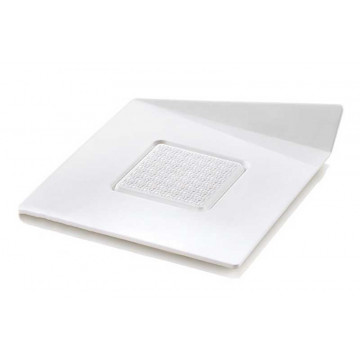 Plastic monoportion trays - SilikoMart - squared, 100 pcs