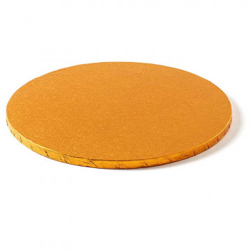 Round cake base - Decora - thick, orange, 30 cm