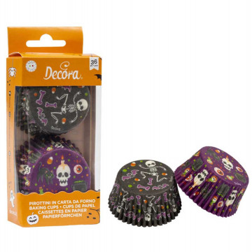 Baking cups Halloween - Decora - 50 x 32 mm, 36 pcs.
