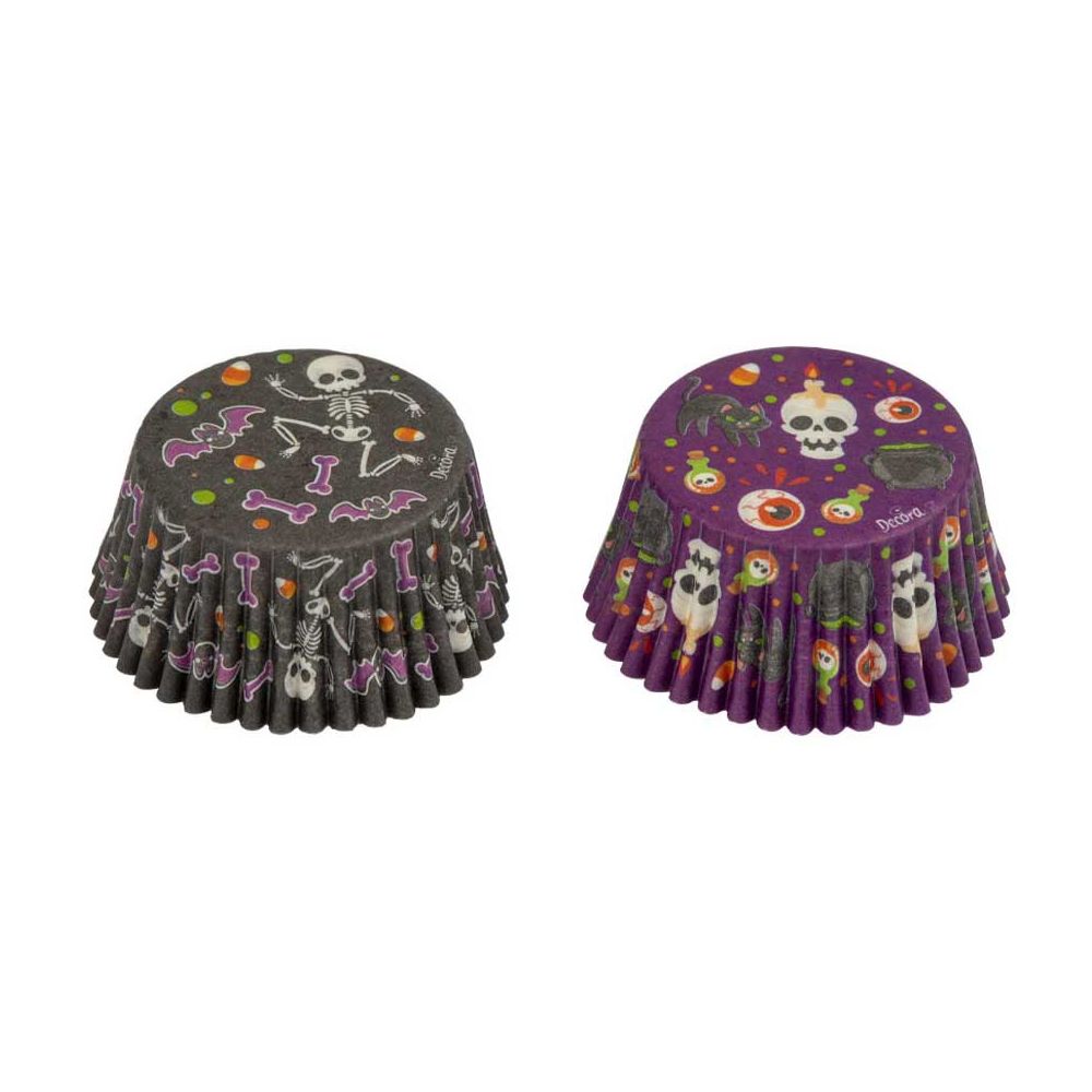 Papilotki na muffinki Halloween - Decora - 50 x 32 mm, 36 szt.