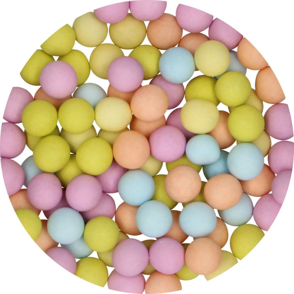Posypka czekoladowa, perły - FunCakes - matowe, kolorowe, 70 g
