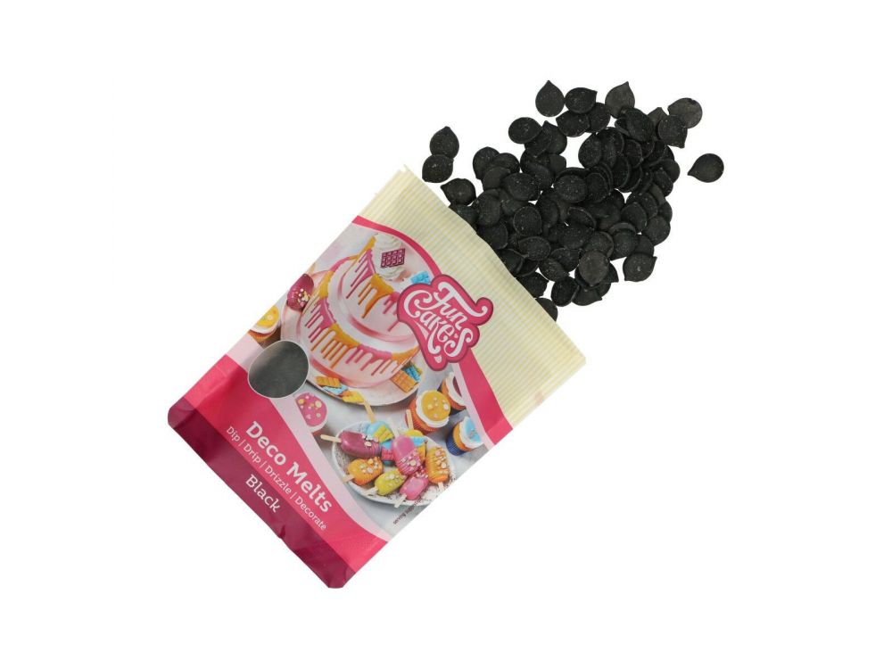Deco Melts pastilles - FunCakes - black, 250 g
