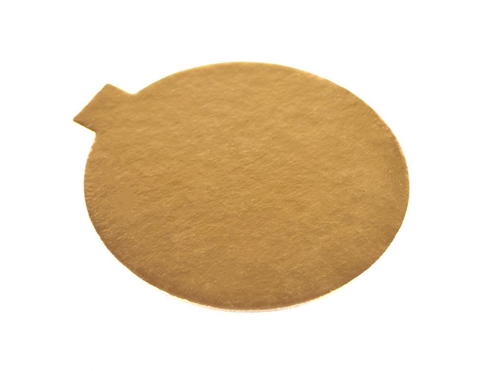 Cake board - gold, 10 cm, 10 pcs.