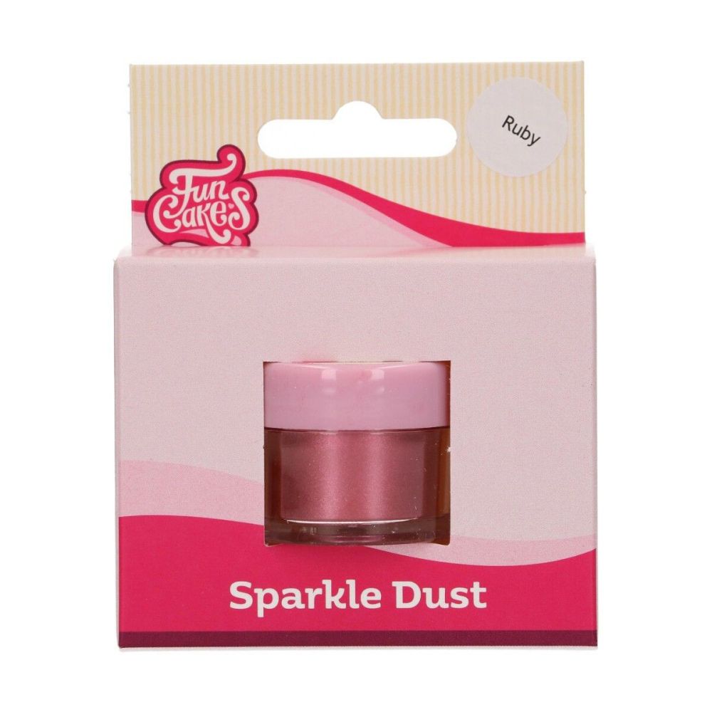 Sparkle Dust - FunCakes - pearl, ruby, 3.5 g