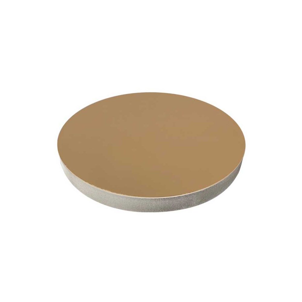 Round cake base - thick, gold and grey, 22 cm