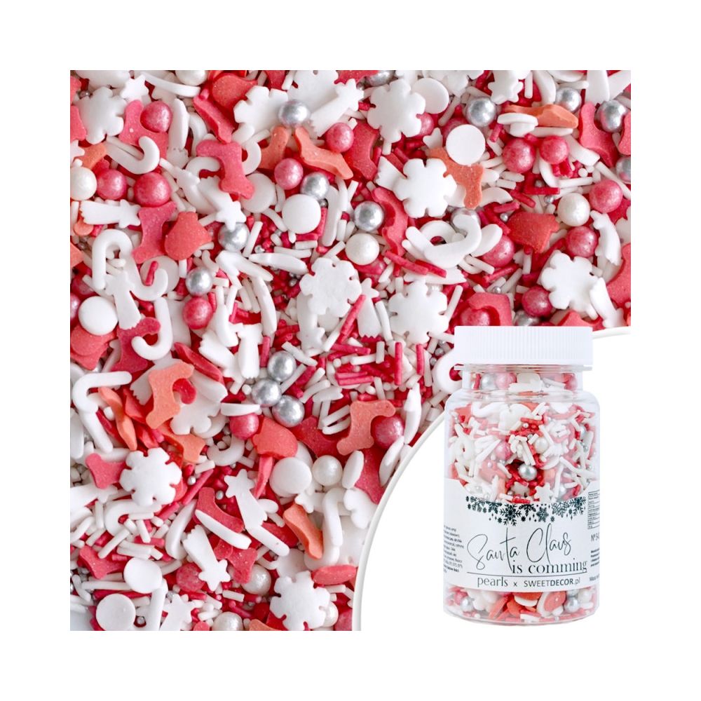 Sugar sprinkles - Santa Claus is Comming, mix, 70 g