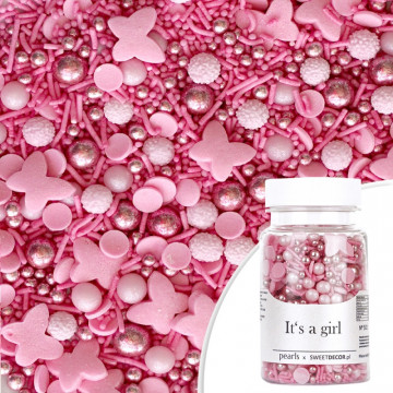 Sugar sprinkles - It's a Girl, mix, 70 g