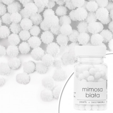 Sugar sprinkles - mimosa, white, 40 g